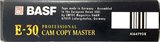 VHS, Video Home System BASF Cam Copy Master 30 Type II Chrome 1996 Europe