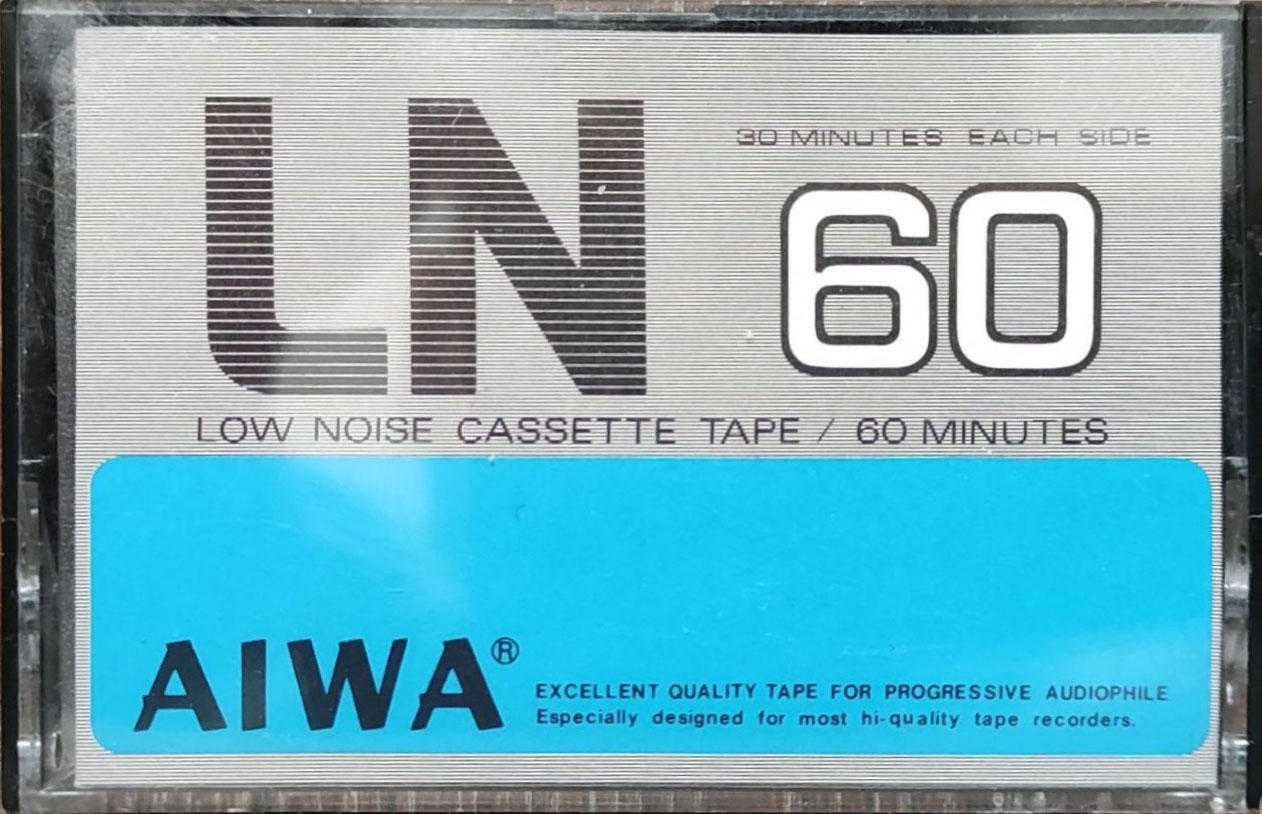 Compact Cassette Aiwa LN 60 "transparent" Type I Normal 1976 Europe