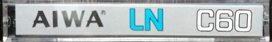 Compact Cassette Aiwa LN 60 "transparent" Type I Normal 1976 Europe