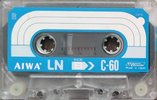 Compact Cassette Aiwa LN 60 "transparent" Type I Normal 1976 Europe