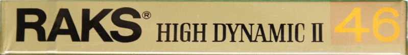Compact Cassette RAKS High Dynamic II 46 Type II Chrome 1985 Europe
