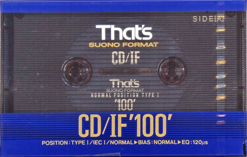 Compact Cassette Thats CD-IF 100 Type I Normal 1991 Europe