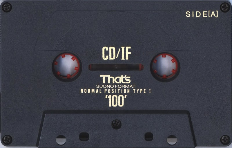 Compact Cassette Thats CD-IF 100 Type I Normal 1991 Europe