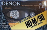 Compact Cassette Denon HD-M 90 "HD-M90SE" Type IV Metal 1990 Europe