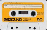 Compact Cassette Rezound PRO Music Series 90 Type I Normal 1976 USA