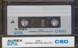 Compact Cassette Aurex EPX 60 Type I Normal 1980 Latin America