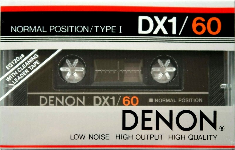 Compact Cassette Denon DX1 60 Type I Normal 1983 Europe