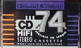 Compact Cassette Sound and Vision CD 74 Type I Normal 1988 Netherlands