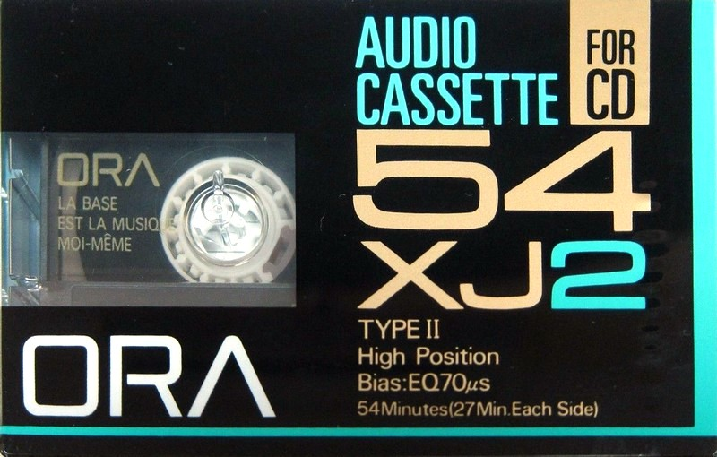 Compact Cassette Ora XJ 54 "C-54XJ2" Type II Chrome 1992 Japan