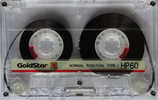 Compact Cassette Goldstar HP 60 Type I Normal 1990 USA