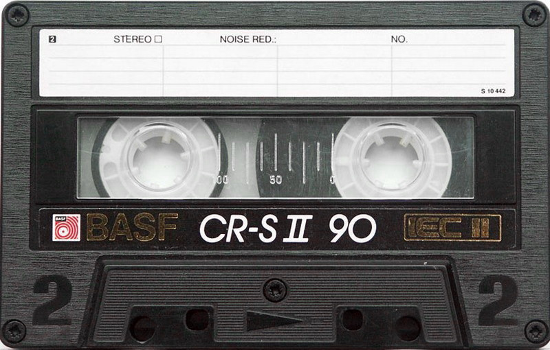 Compact Cassette BASF Chromdioxid Maxima II 90 "CR-M II" Type II Chrome 1985 North America