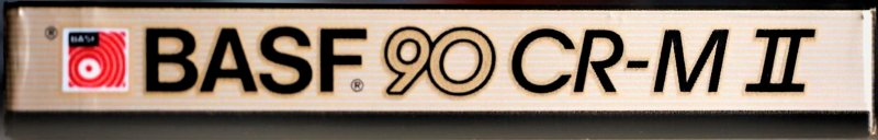 Compact Cassette BASF Chromdioxid Maxima II 90 "CR-M II" Type II Chrome 1985 North America