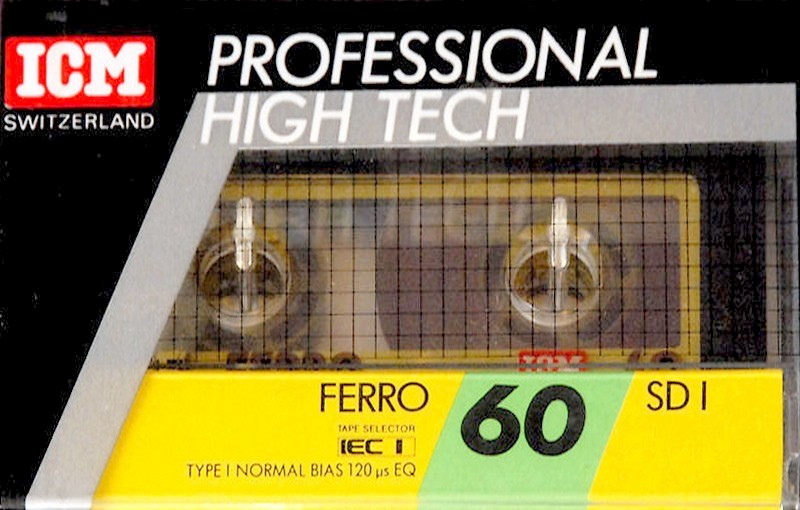 Compact Cassette ICM SD I 60 Type I Normal 1989 Europe