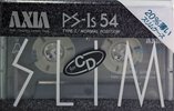 Compact Cassette AXIA PS-Is 54 "PS-1s S 54" Type I Normal 1989 Japan