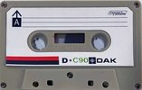 Compact Cassette DAK 90 "D" Type I Normal 1972 Hong Kong