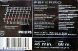 Compact Cassette Philips FS 46 Type I Normal 1989 Europe
