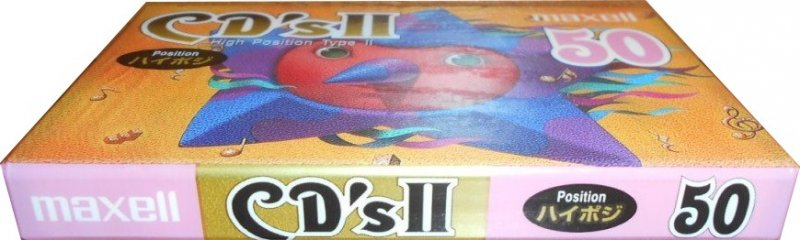 Compact Cassette Maxell CD`s II / CD`s 2 50 "CDS2-50J" Type II Chrome 1995 Japan