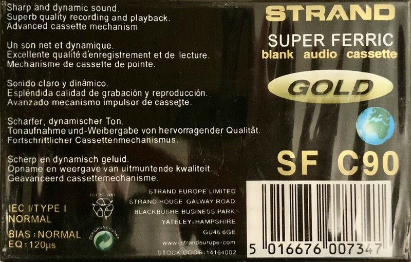 Compact Cassette Strand 90 "SF Gold" Type I Normal Europe