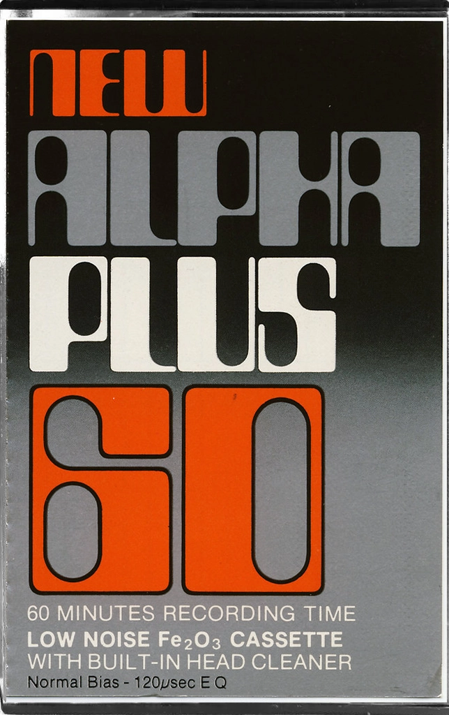 Compact Cassette Alpha Plus 60 "New" Type I Normal 1983 UK