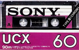 Compact Cassette Sony UCX 60 Type II Chrome 1982 Germany