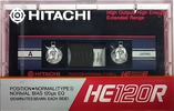 Compact Cassette Hitachi HE 120 "HE120R" Type I Normal 1985 Japan