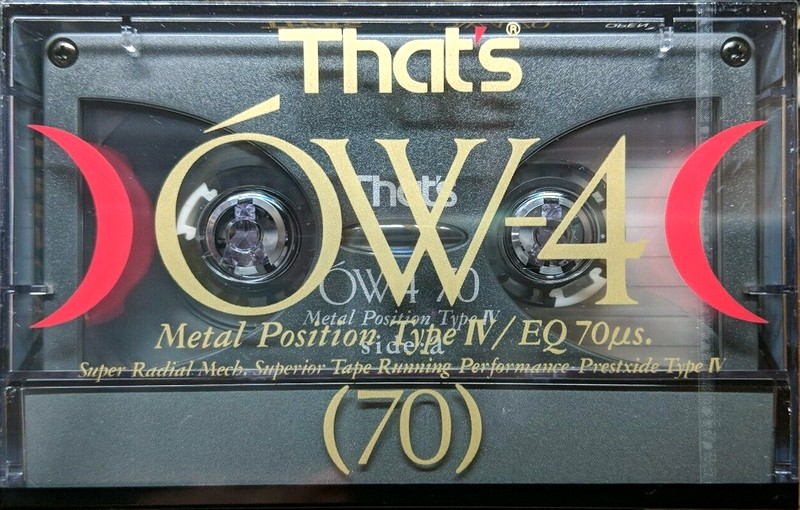 Compact Cassette Thats OW-4 70 Type IV Metal 1990 Japan