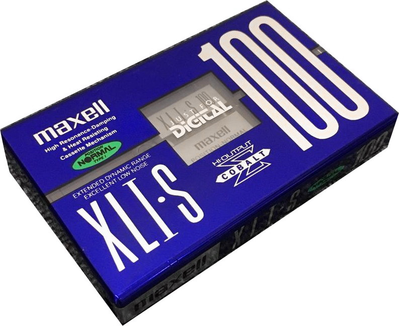 Compact Cassette Maxell XLI-S 100 "XLI-S 100(E)" Type I Normal 1995 Japan
