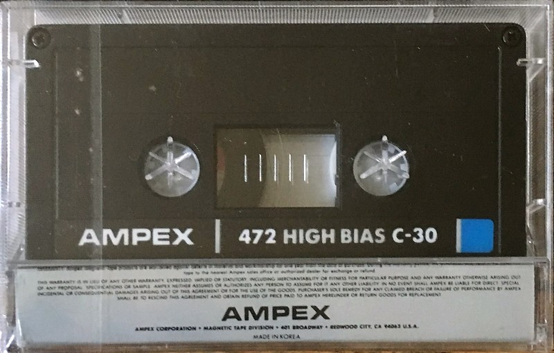 Compact Cassette Ampex 472 30 Type II Chrome 1985 South Korea