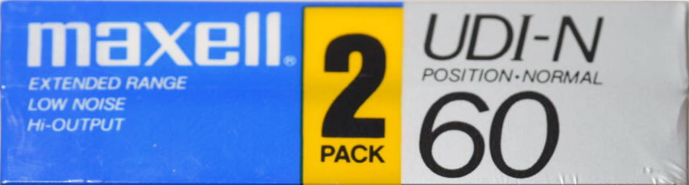 2 pack Maxell UDI-N 60 Type I Normal 1985 Japan