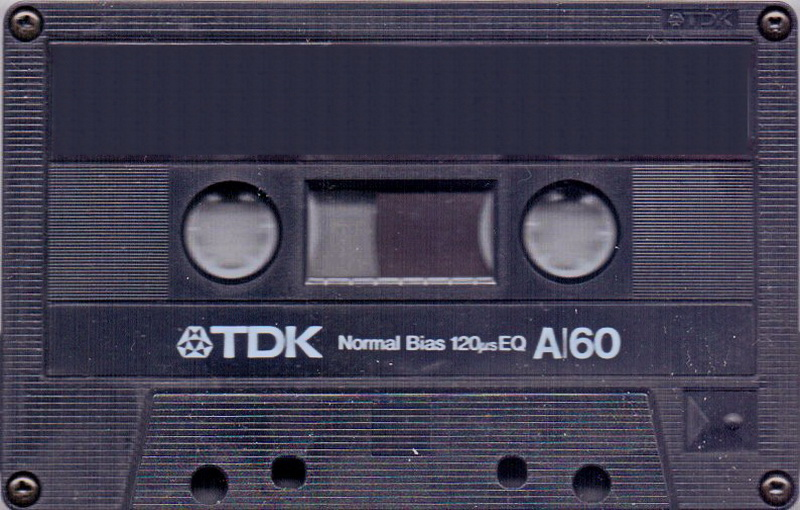 Compact Cassette TDK A 60 Type I Normal 1986 USA