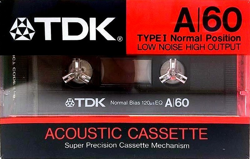 Compact Cassette TDK A 60 Type I Normal 1986 USA