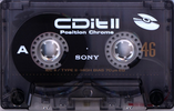 Compact Cassette Sony CDit II 46 "C-46CDIT2B" Type II Chrome 1996 Europe