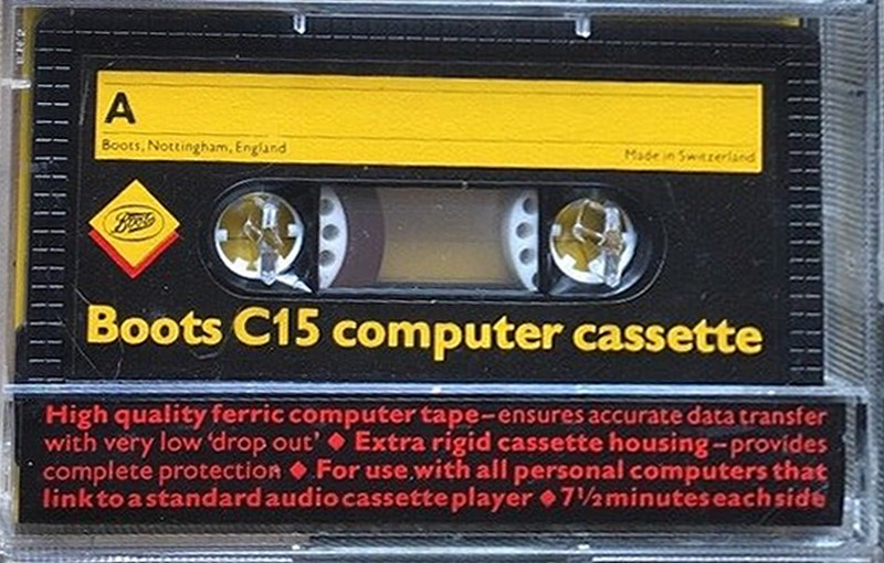 Compact Cassette Boots / Boots Audio 15 "C15" Computer Cassette 1984 UK