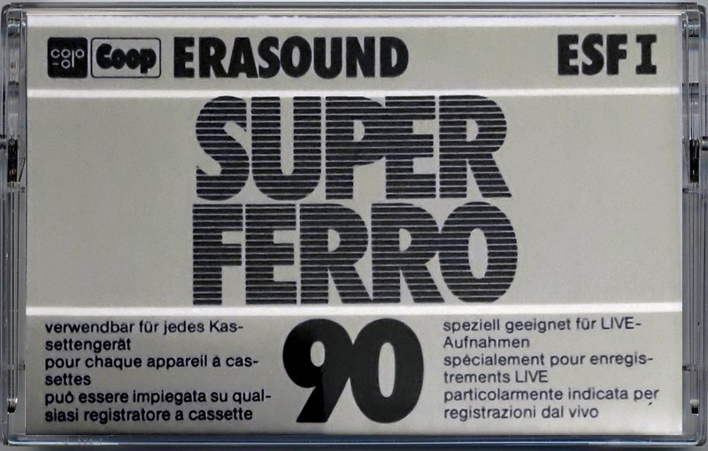 Compact Cassette Coop Erasound 90 "Super Ferro ESF I" Type I Normal Europe