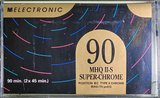 Compact Cassette Melectronic MHQ II-S 90 Type II Chrome 1993 Switzerland