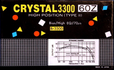 Compact Cassette Crystal 3300 60 Type II Chrome Japan