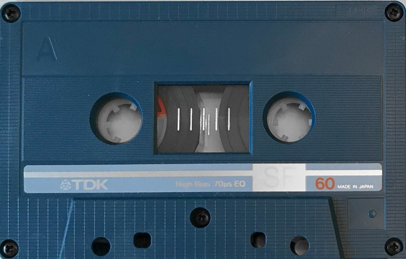 Compact Cassette TDK SF 60 "SF-60" Type II Chrome 1985 Japan