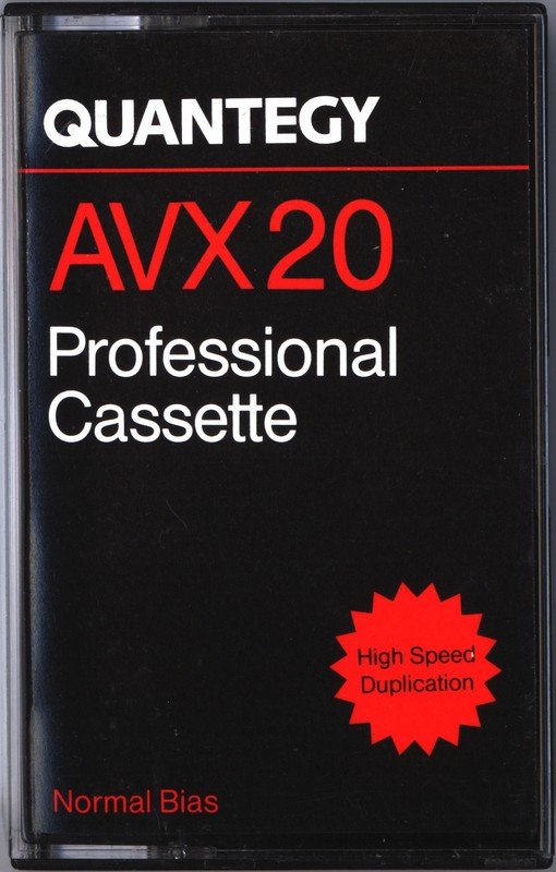 Compact Cassette Quantegy AVX 20 Type I Normal 1996 USA