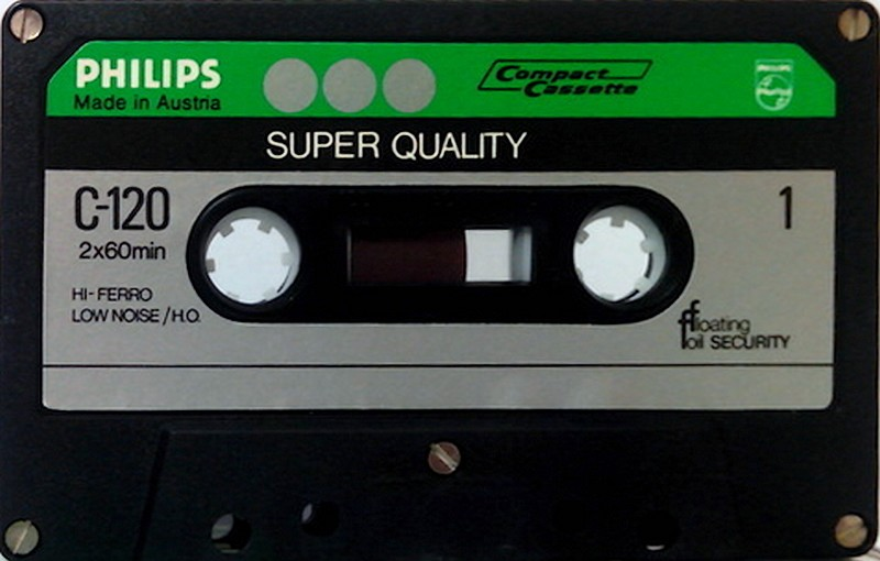 Compact Cassette Philips Super Quality 120 Type I Normal 1976 Europe