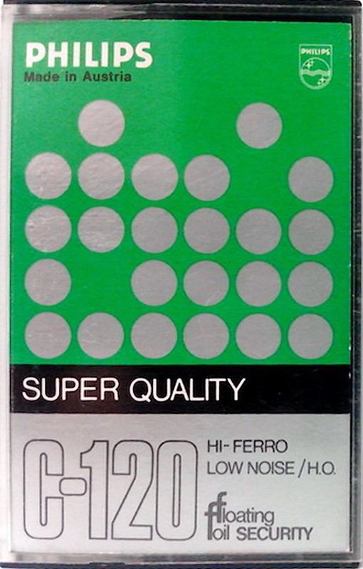 Compact Cassette Philips Super Quality 120 Type I Normal 1976 Europe
