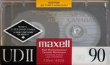 Compact Cassette Maxell UDII / UD2 90 Type II Chrome 1988 Canada