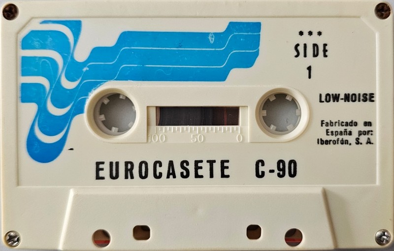 Compact Cassette Eurocasete 90 Type I Normal 1977 Spain