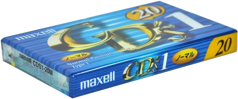 Compact Cassette Maxell CD`s I / CD`s 1 20 "CDS1-20M" Type I Normal 1999 Japan