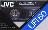 Compact Cassette JVC UFI 60 Type I Normal 1990 North America