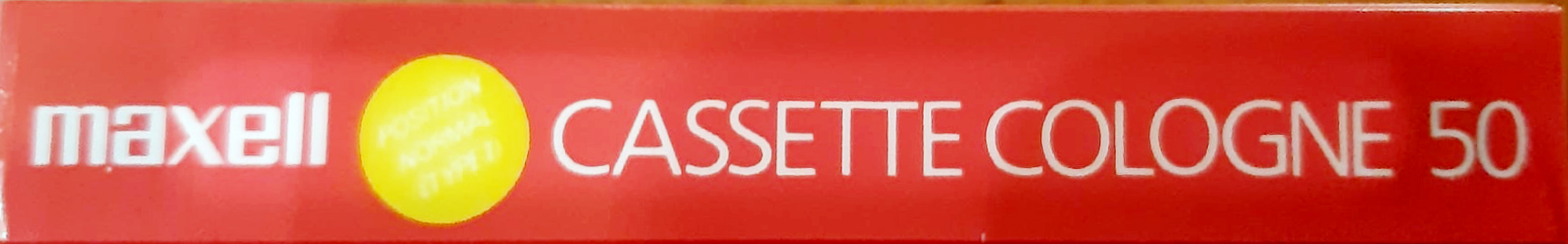 Compact Cassette Maxell Cologne 50 "CC-50R" Type I Normal 1990 Japan