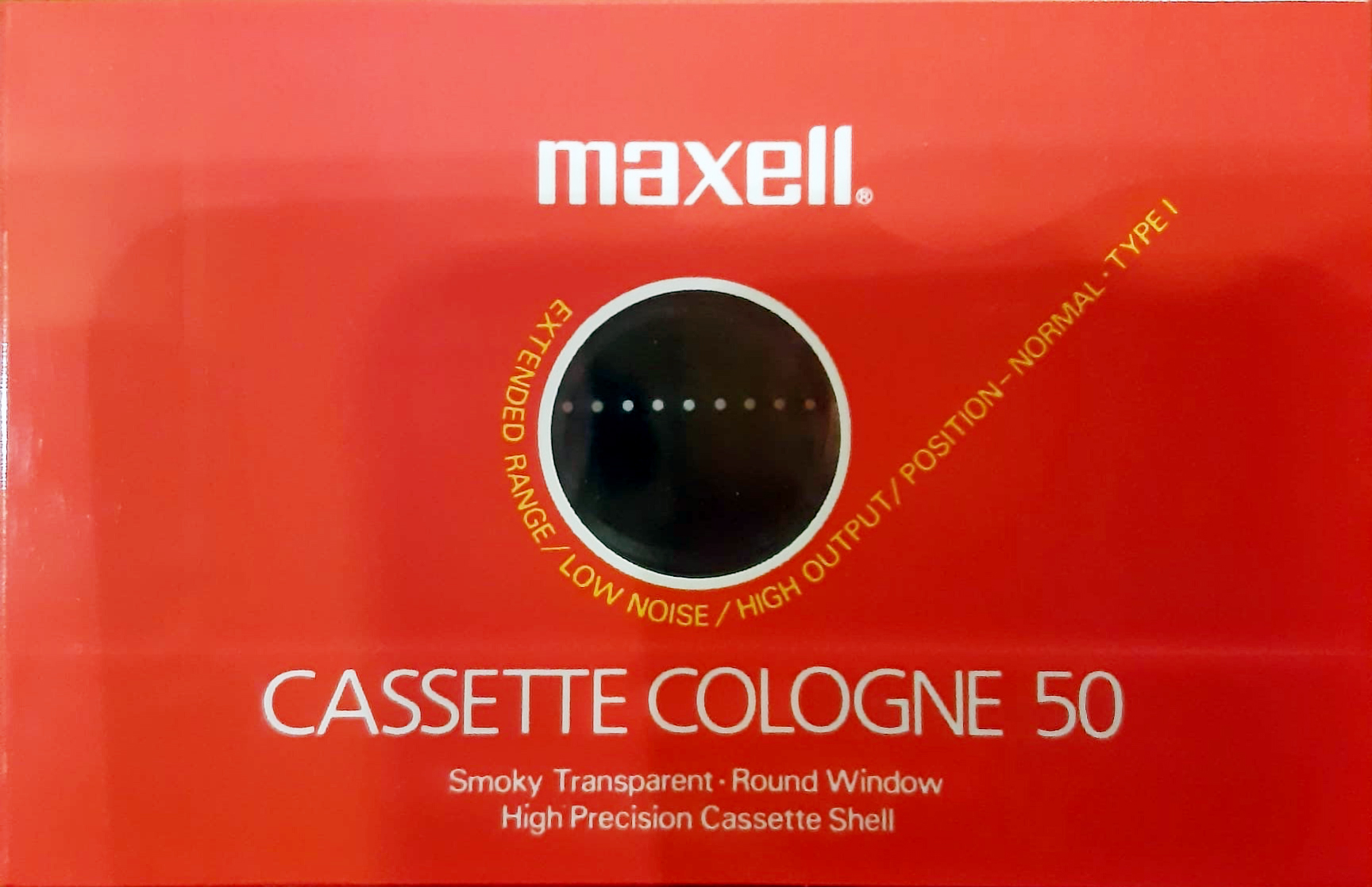 Compact Cassette Maxell Cologne 50 "CC-50R" Type I Normal 1990 Japan