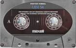 Compact Cassette Maxell UDI / UD1 54 "UD1-54(F)" Type I Normal 1992 Japan