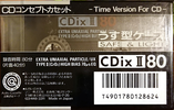 Compact Cassette Sony CDix II 80 Type II Chrome 1990 Japan