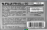 Compact Cassette Fuji FR-II Super 90 Type II Chrome 1988 North America