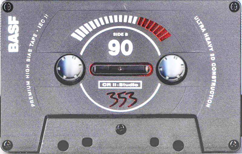 Compact Cassette BASF CR II-Studio 90 Type II Chrome 1994 Europe